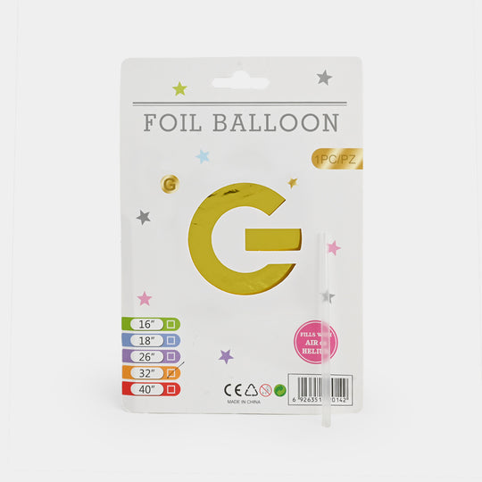 32-Inch Tall Letter Foil Balloons For Celebrations