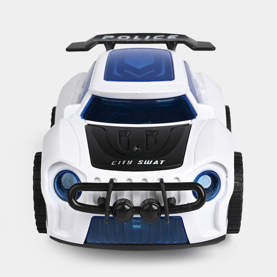 3D Police Car Toy with Light & Sound