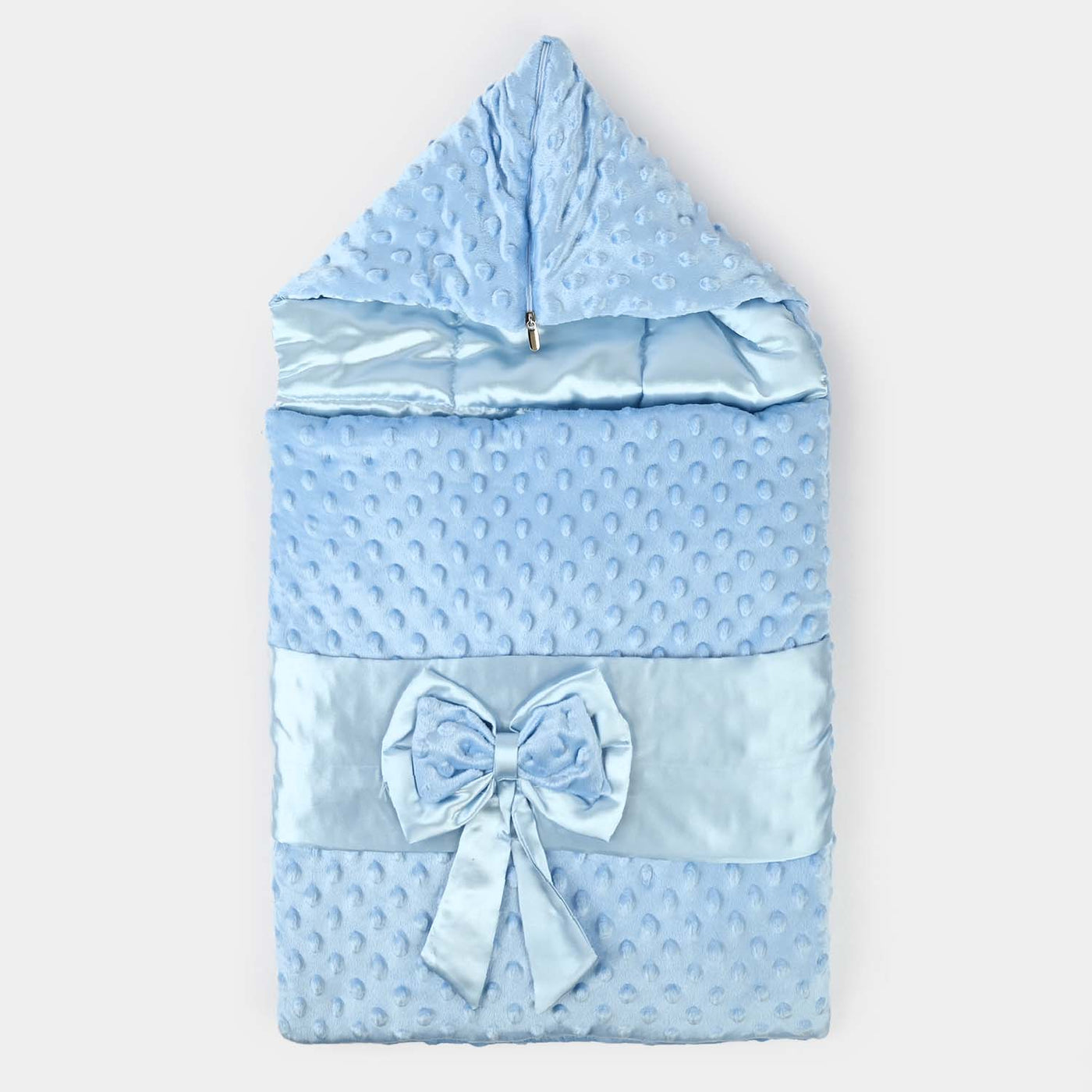 Hooded Carry Nest Tie Bow | Blue