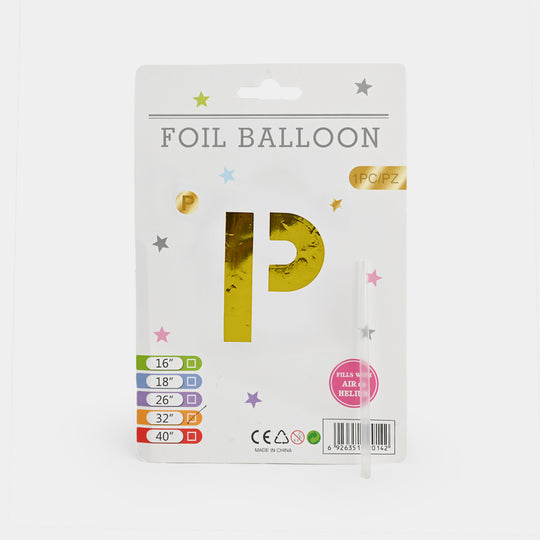 32-Inch Tall Letter Foil Balloons For Celebrations