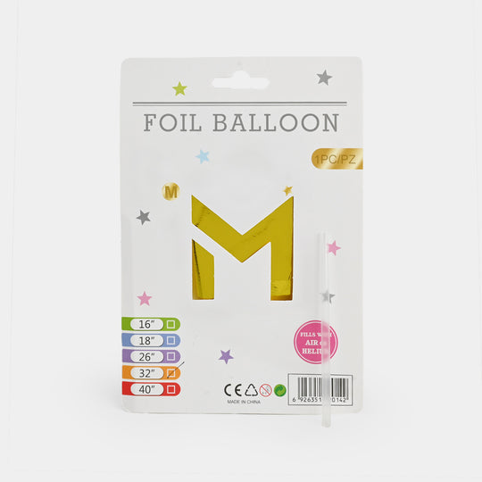 32-Inch Tall Letter Foil Balloons For Celebrations