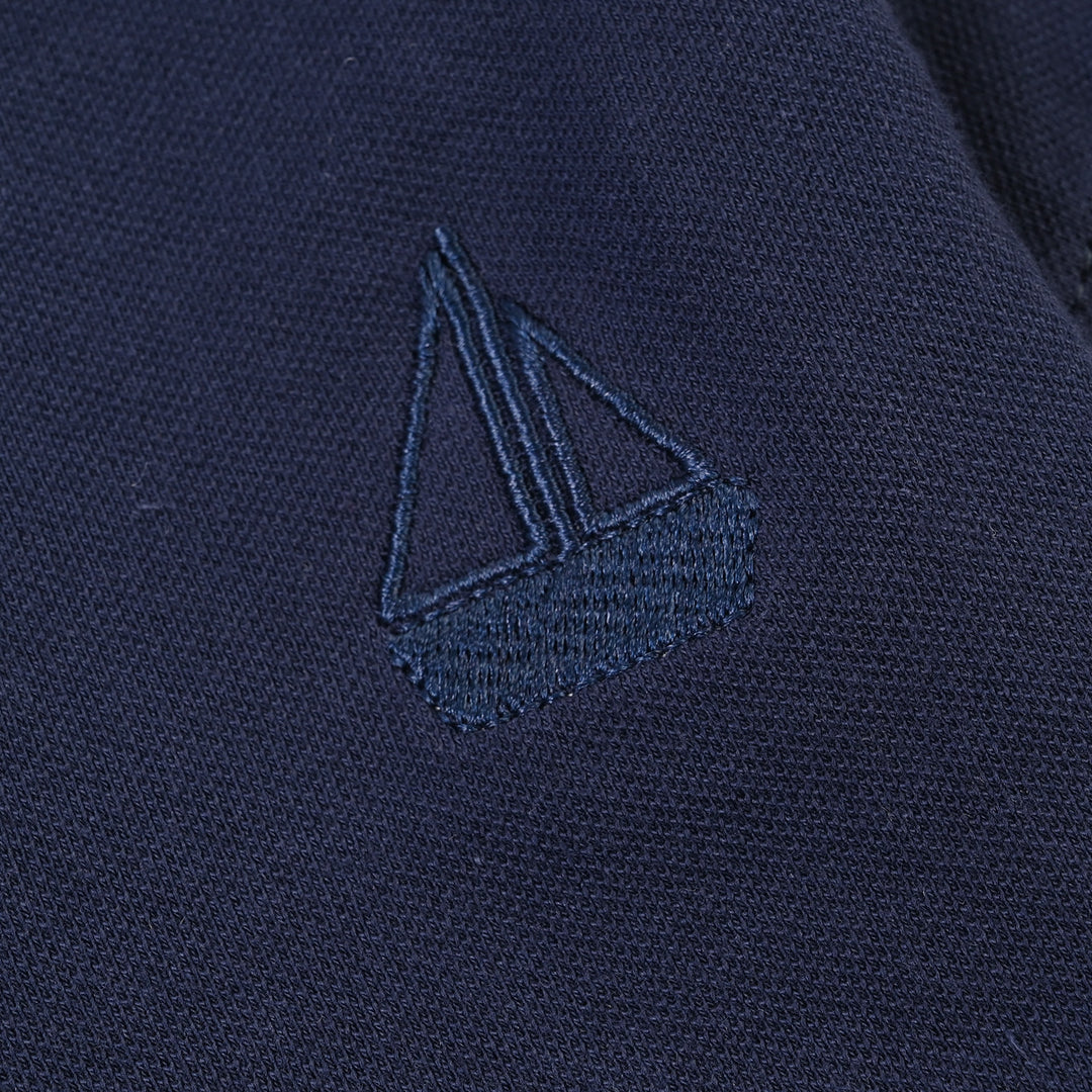 Infant Boys Cotton Polo Boat - Navy Blue