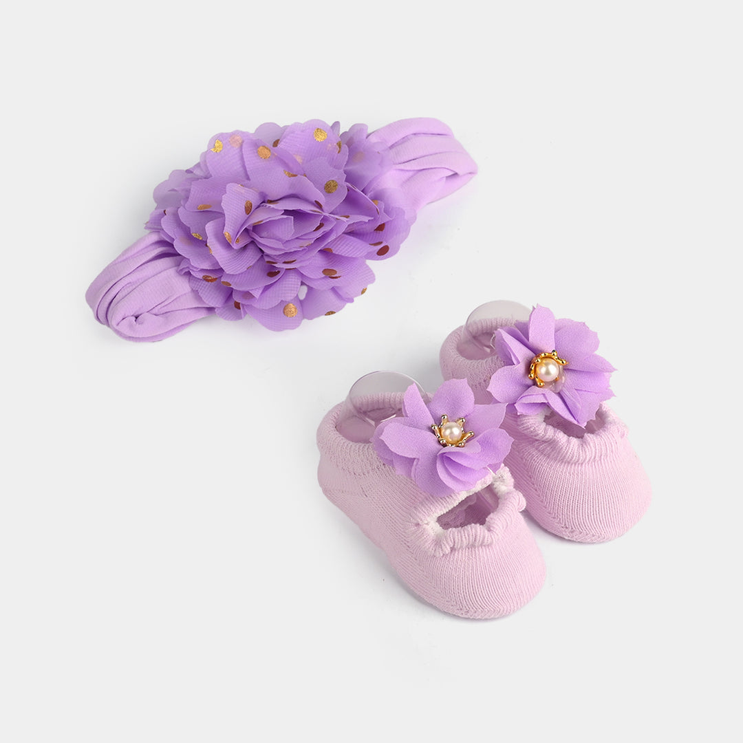 Baby Gift Set Socks With Headband | 0M+