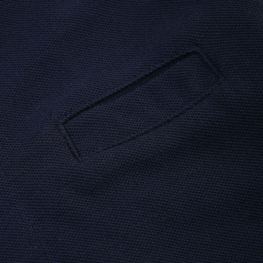 Boys Cotton PK Knitted Shirt Basketball- Navy
