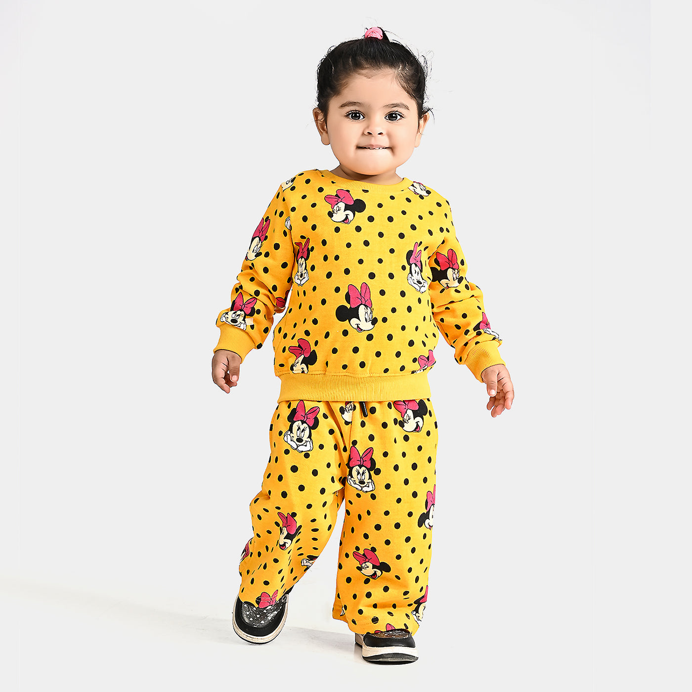 Infant Girls Cotton Terry Knitted Suit-Citrus