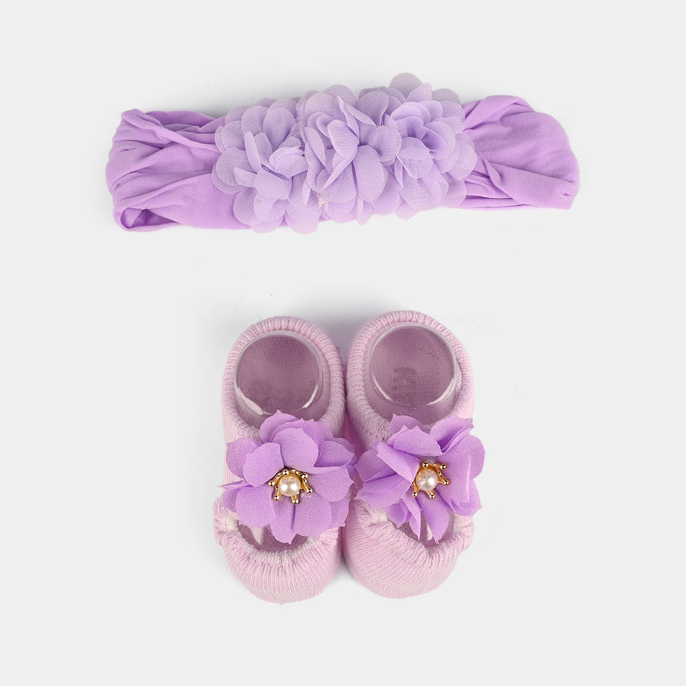 Baby Gift Set Socks With Headband | 0M+
