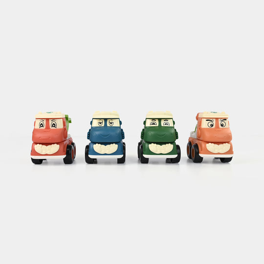 Cartoon Engineering Vehicles | Pack of 4