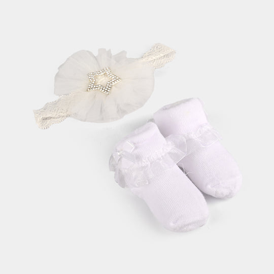 Baby Gift Set Socks With Headband | 0M+