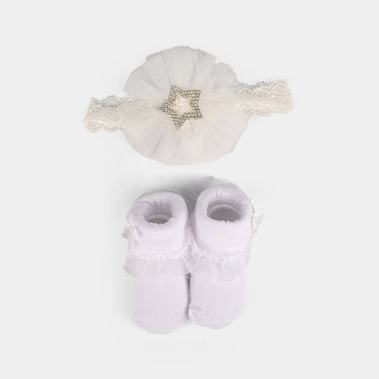 Baby Gift Set Socks With Headband | 0M+