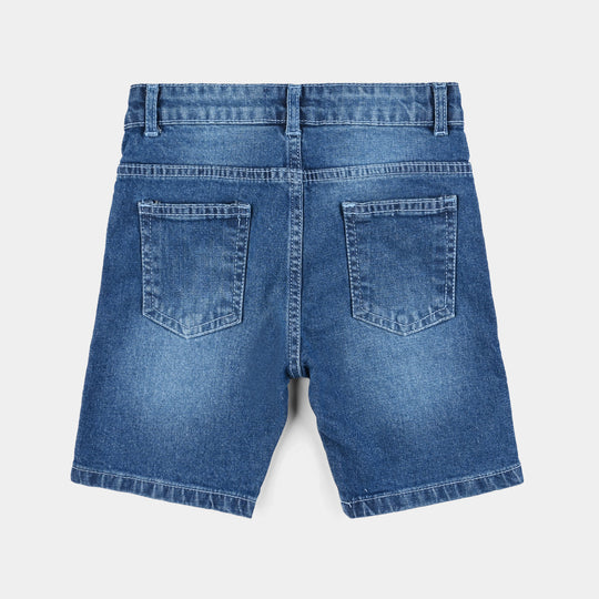 Boys Denim Viscose Short-LT.Blue