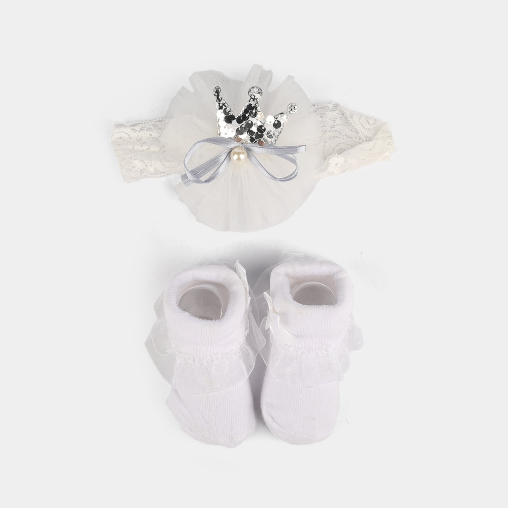 Baby Gift Set Socks With Headband | 0M+