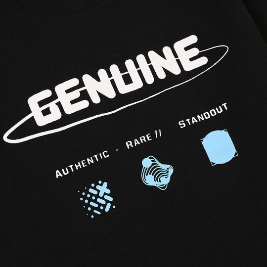 Boys Cotton Jersey T-Shirt Genuine - Jet Black