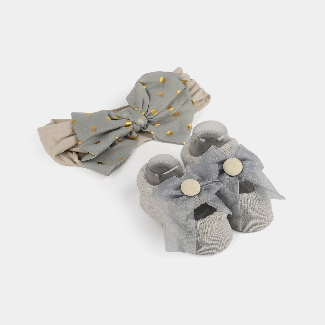 Baby Gift Set Socks With Headband | 0M+