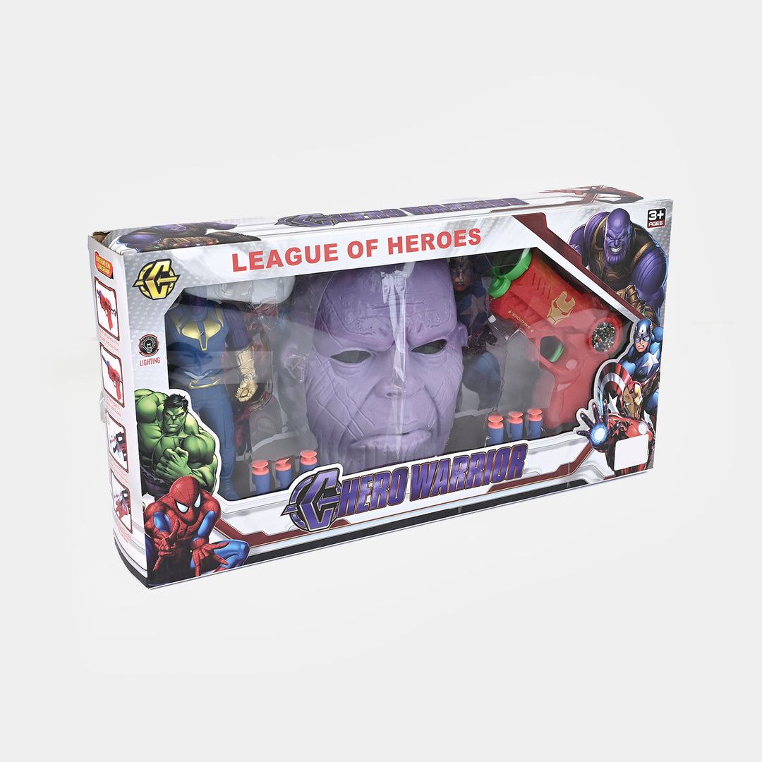 Action Figure Set with Dart Blaster