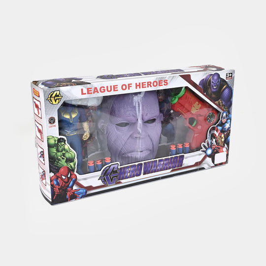 Action Figure Set with Dart Blaster