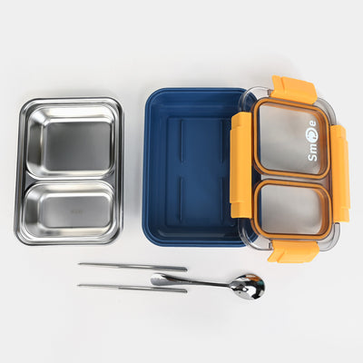 Stainless Steel 2 Compartments Lunch Box | 750ML