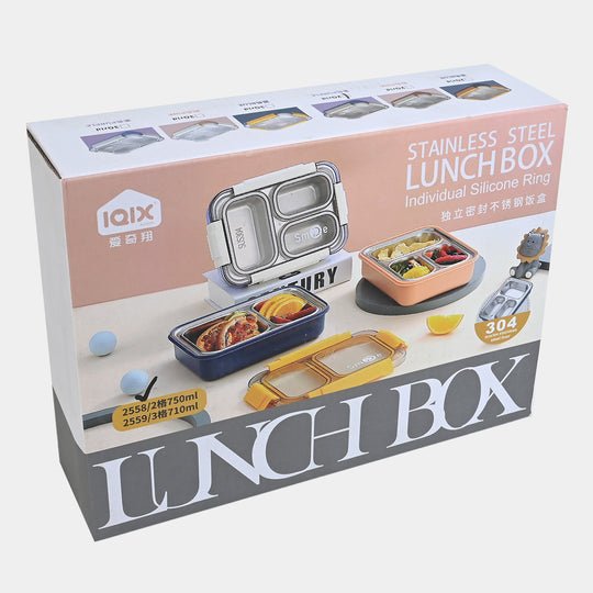 Stainless Steel 2 Compartments Lunch Box | 750ML