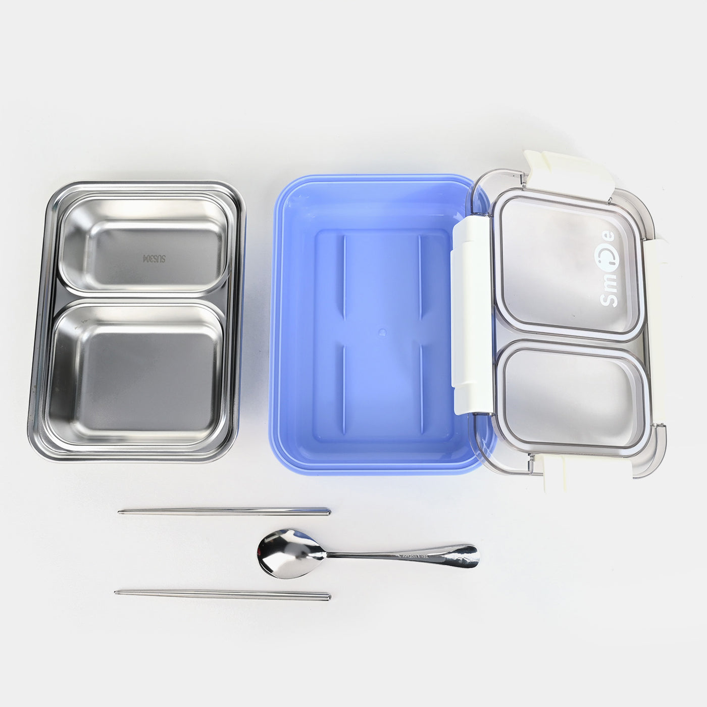 Stainless Steel 2 Compartments Lunch Box | 750ML