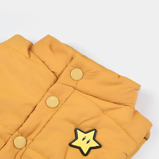 Infant Boys Mix taffeta Quilted Jacket S/L Basic-Yellow