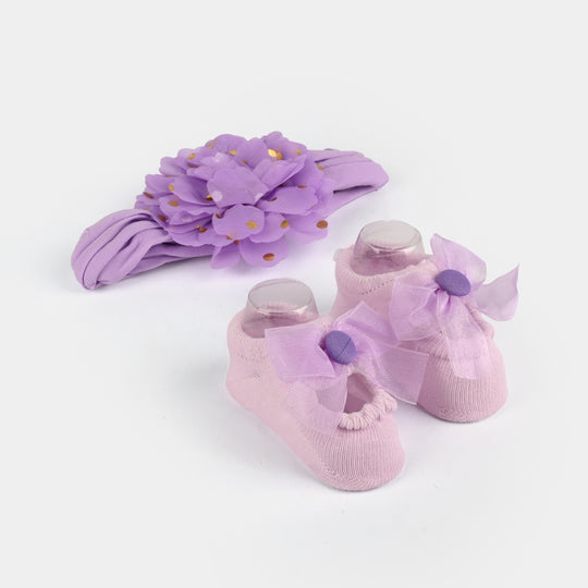 Baby Gift Set Socks With Headband | 0M+