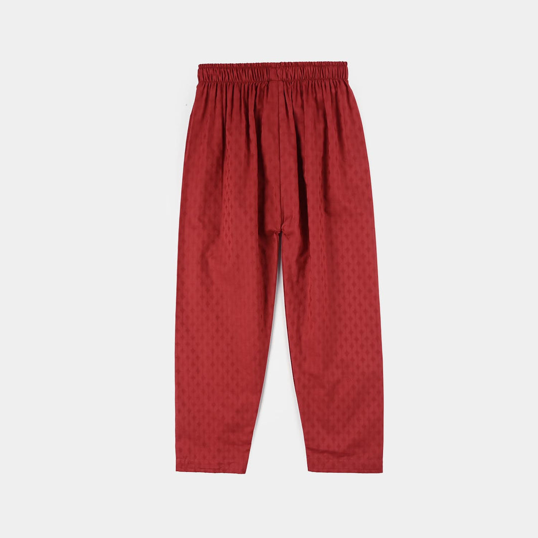 Girls Jacquard 2Pcs Rose-MAROON