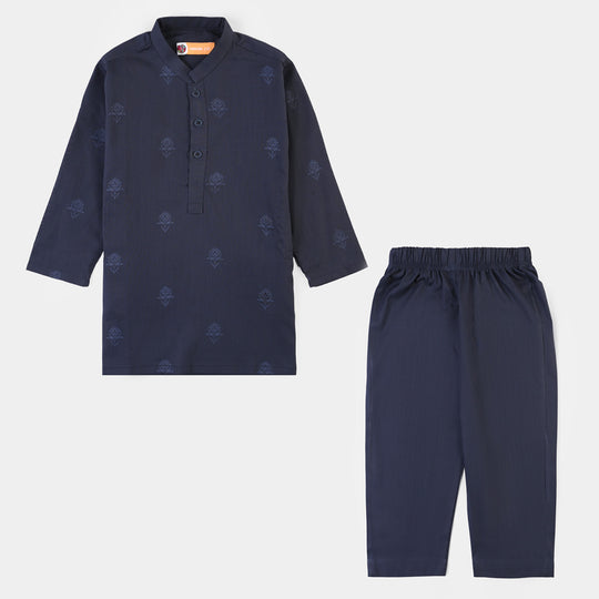Boys Poly Viscose 2 Piece Suit (Royal) - Blue