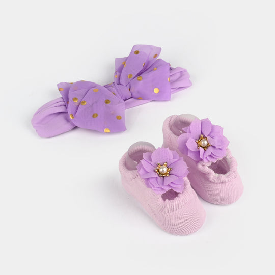 Baby Gift Set Socks With Headband | 0M+