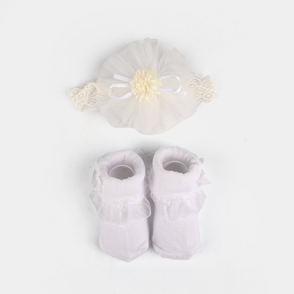 Baby Gift Set Socks With Headband | 0M+