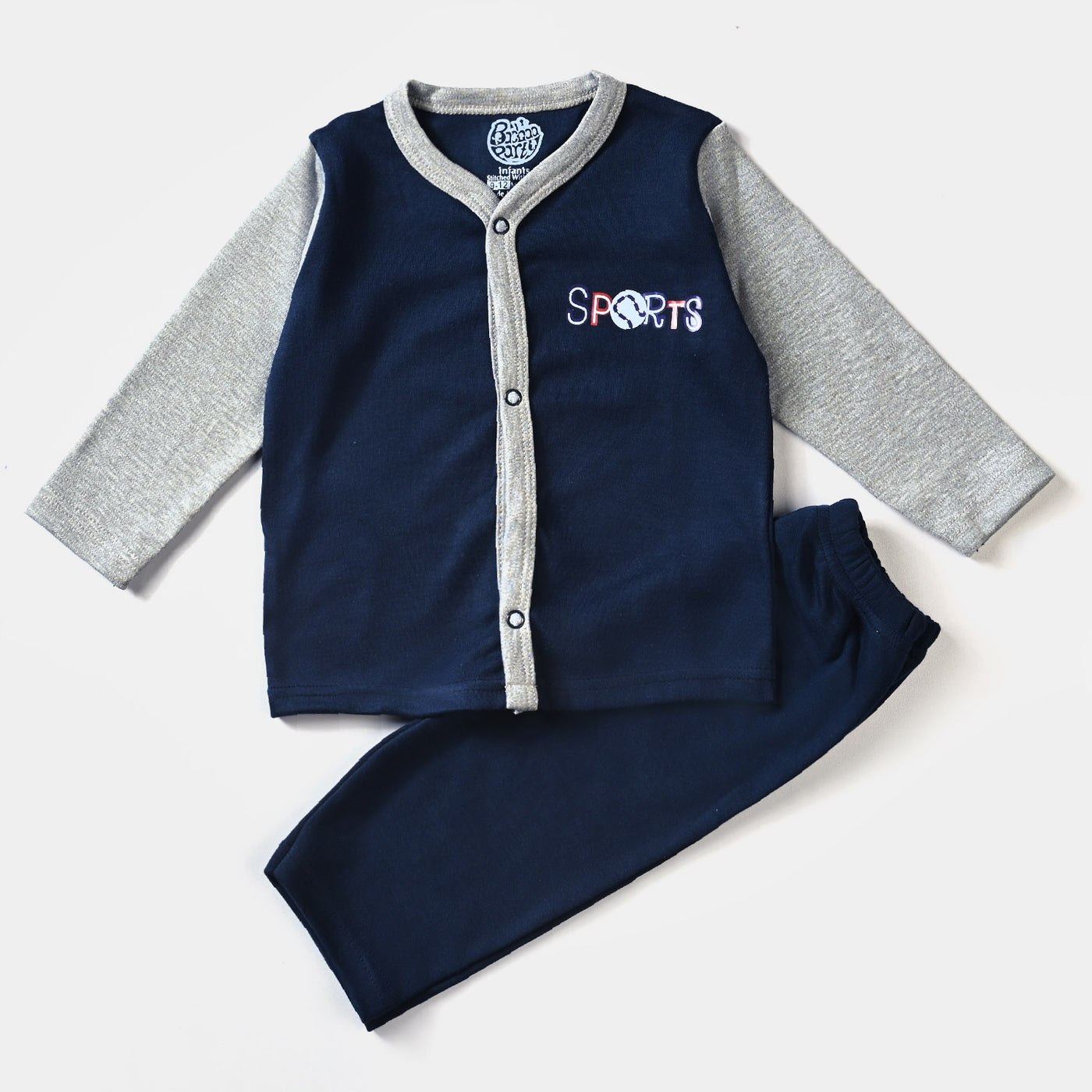 Infant Unisex Night Suit Sport-N.Blue