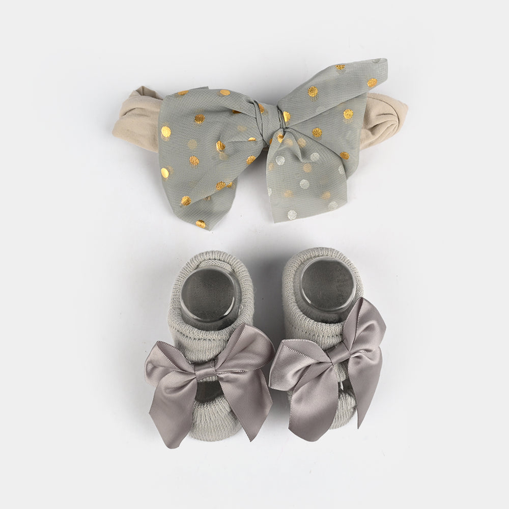 Baby Gift Set Socks With Headband | 0M+