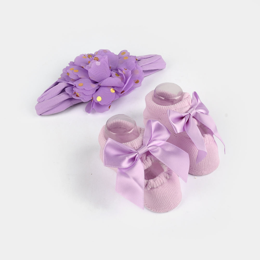Baby Gift Set Socks With Headband | 0M+