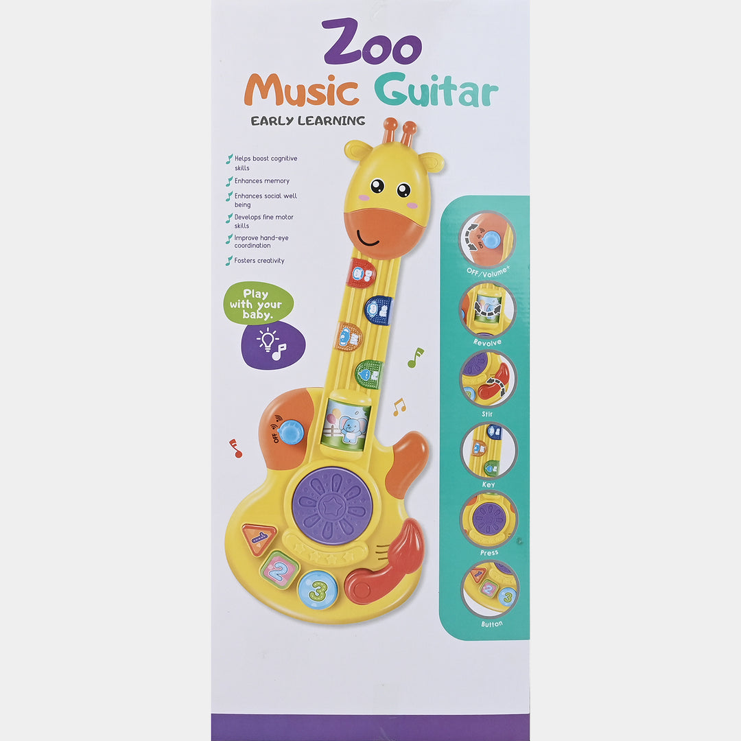 Giraffe Guitar W/Light & Music Toy