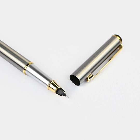 Fancy Fountain Ink Pen with Plastic Case