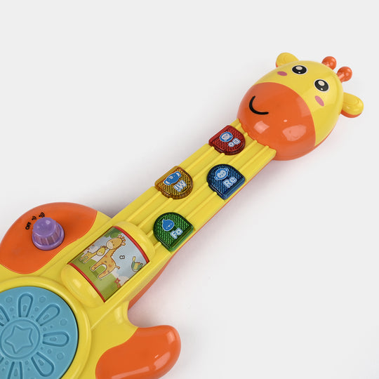 Giraffe Guitar W/Light & Music Toy