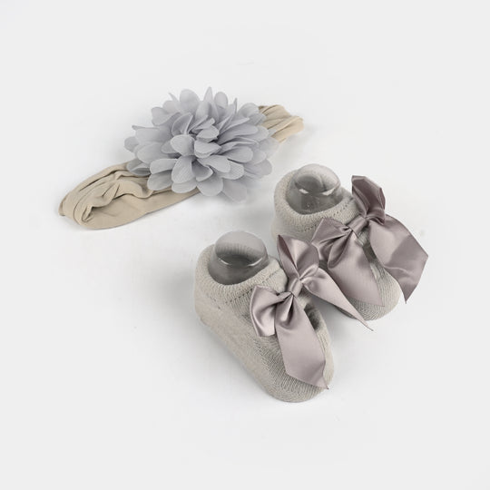 Baby Gift Set Socks With Headband | 0M+