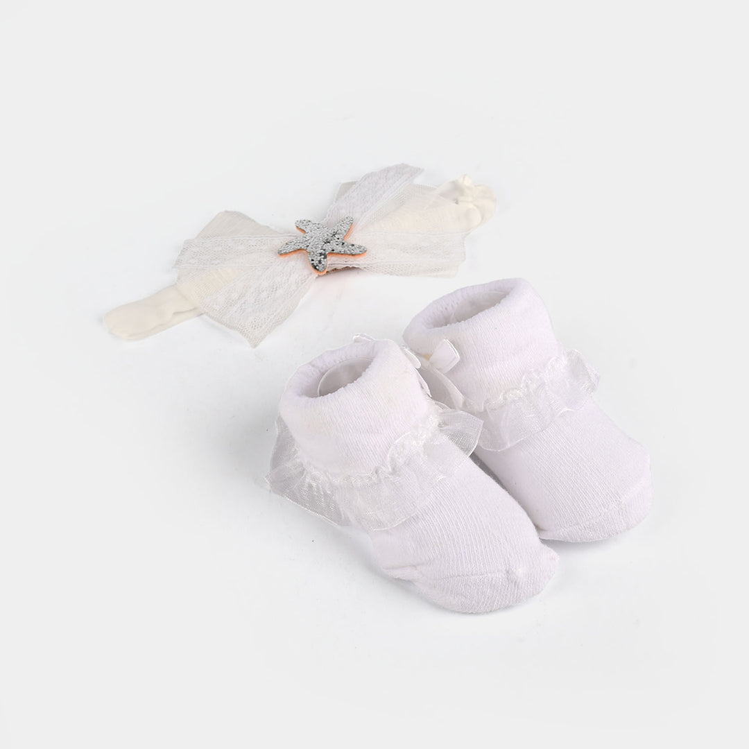 Baby Gift Set Socks With Headband | 0M+