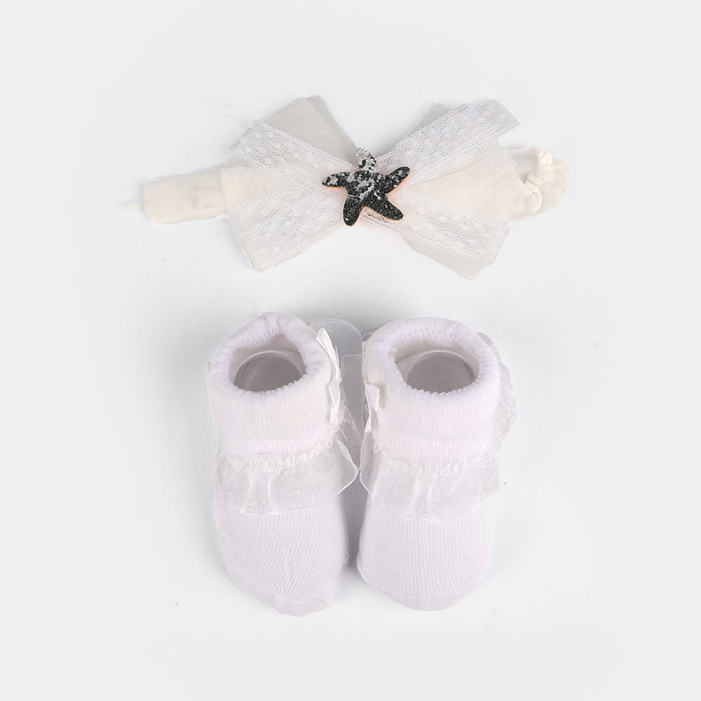 Baby Gift Set Socks With Headband | 0M+
