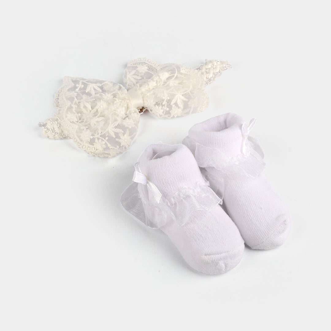 Baby Gift Set Socks With Headband | 0M+