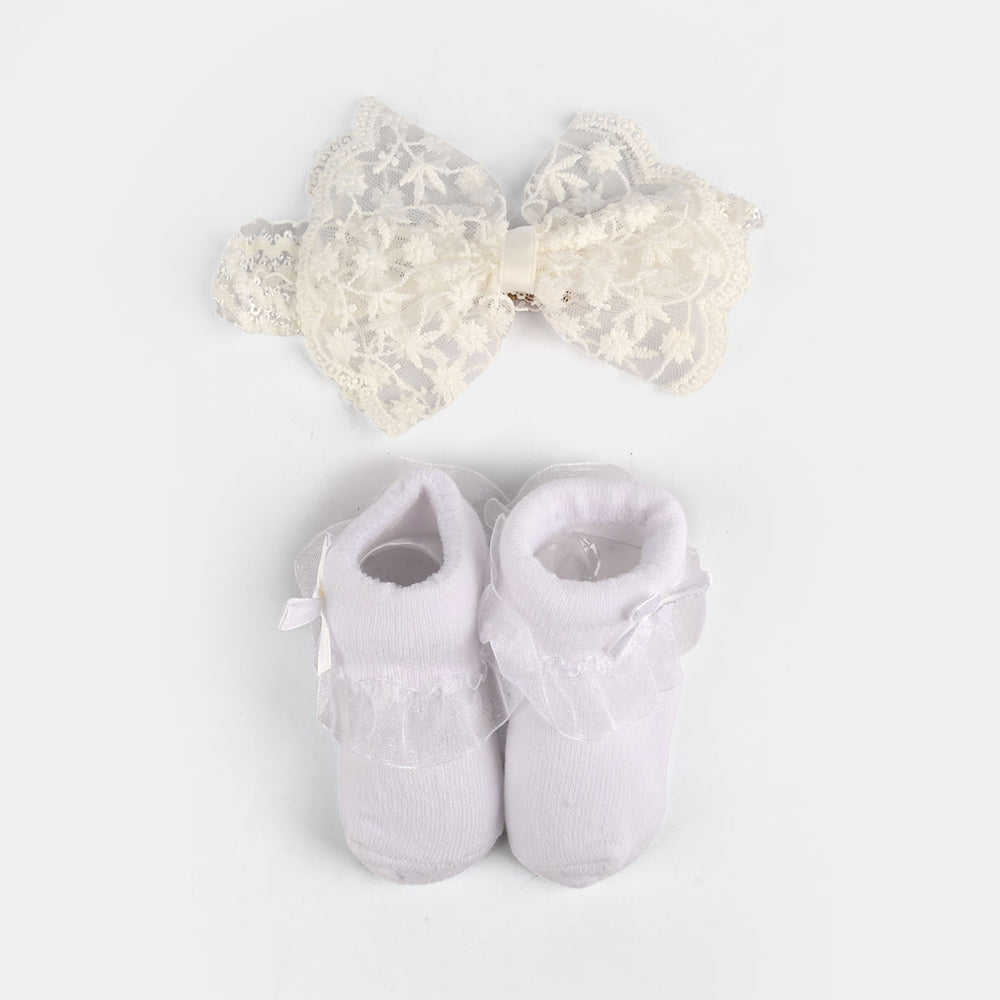 Baby Gift Set Socks With Headband | 0M+