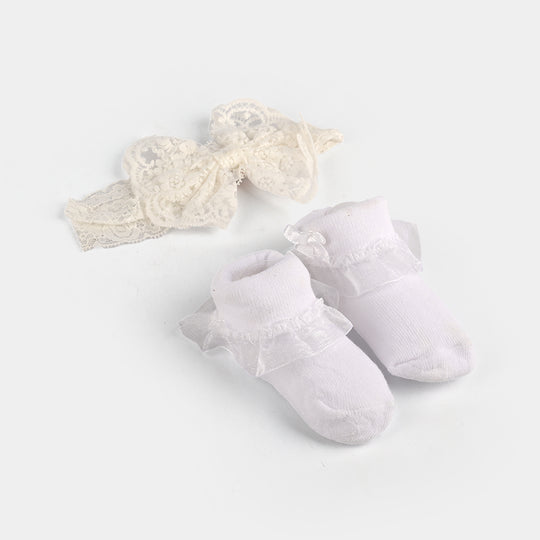 Baby Gift Set Socks With Headband | 0M+