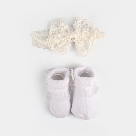 Baby Gift Set Socks With Headband | 0M+