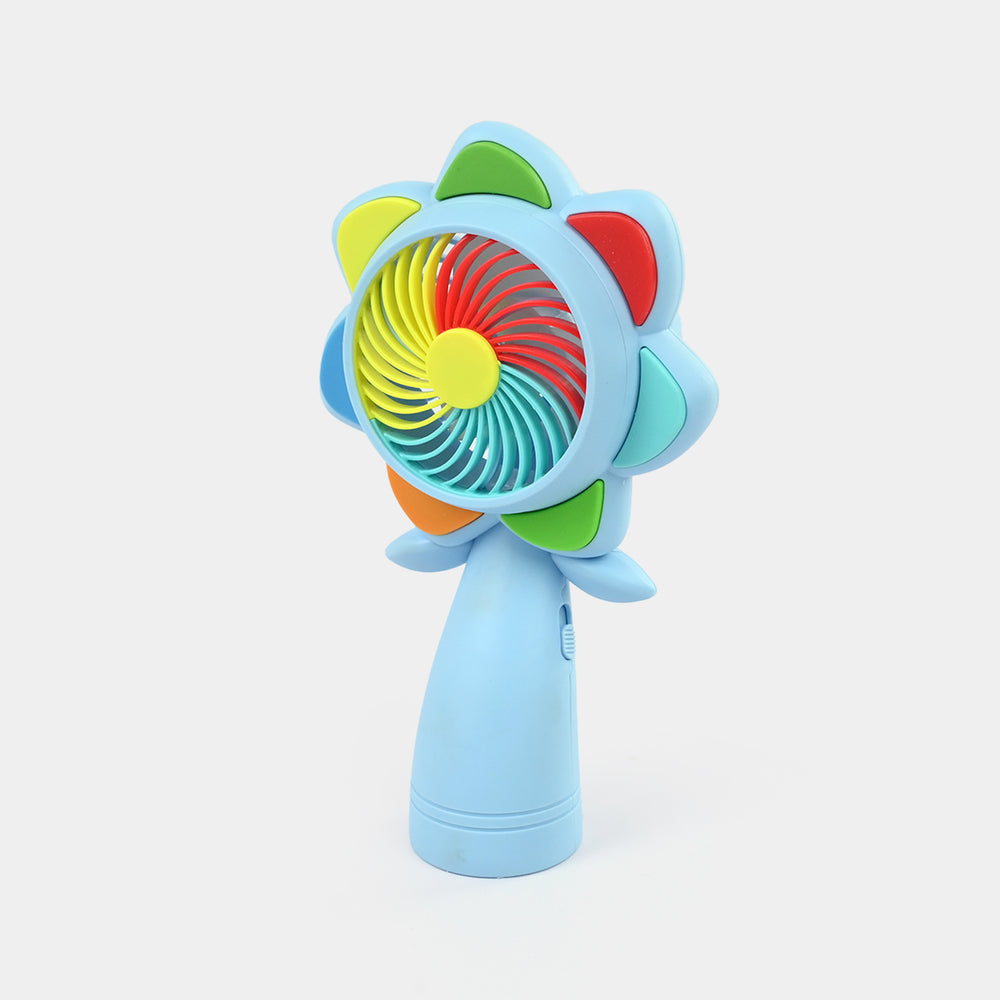 Mini USB Handheld Rechargeable Fan with LED Light