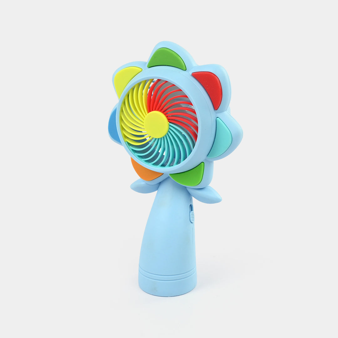 Mini USB Handheld Rechargeable Fan with LED Light