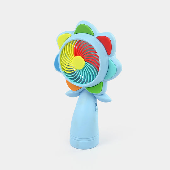 Mini USB Handheld Rechargeable Fan with LED Light