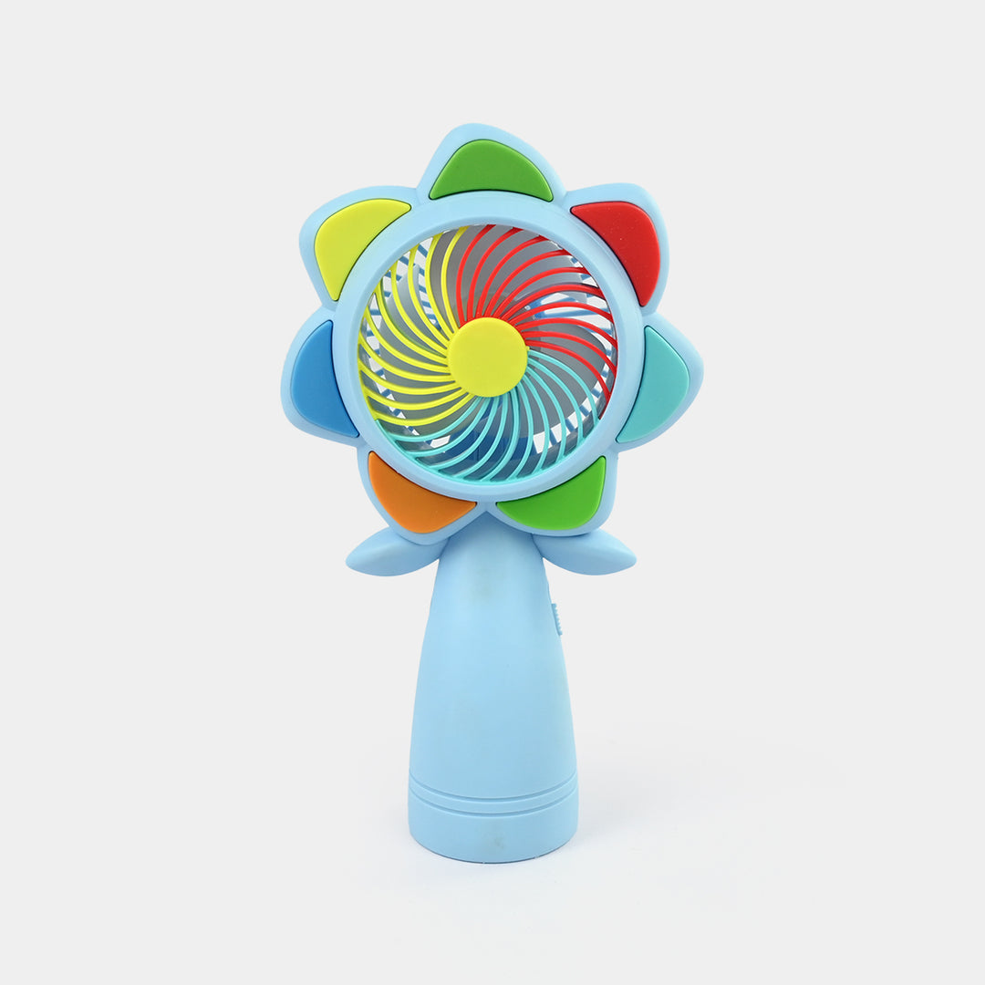 Mini USB Handheld Rechargeable Fan with LED Light
