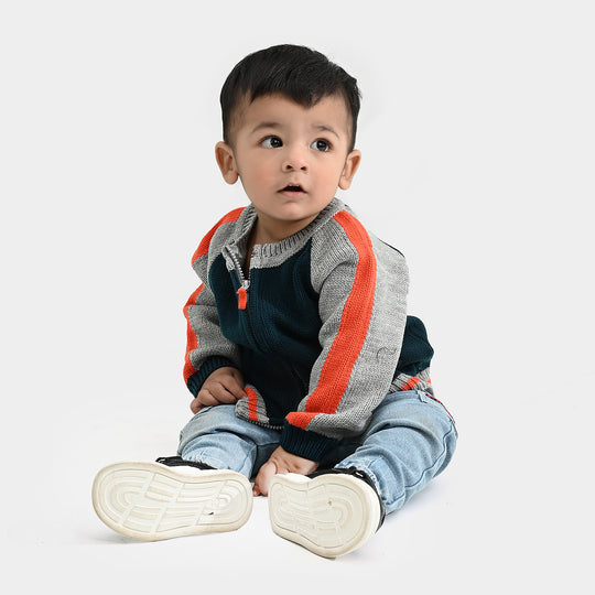 Infant Boys Acrylic Sweater-River Scott-Multi