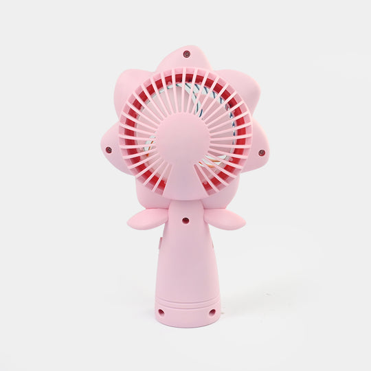 Mini USB Handheld Rechargeable Fan with LED Light