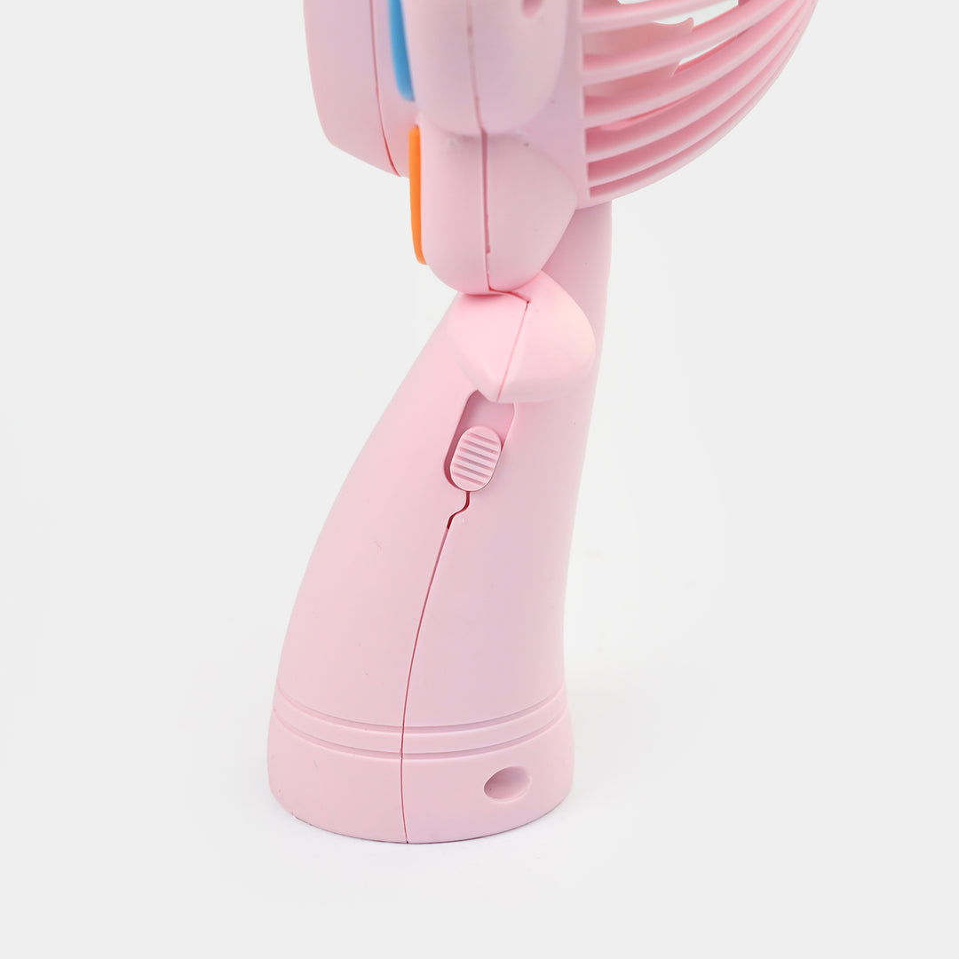 Mini USB Handheld Rechargeable Fan with LED Light