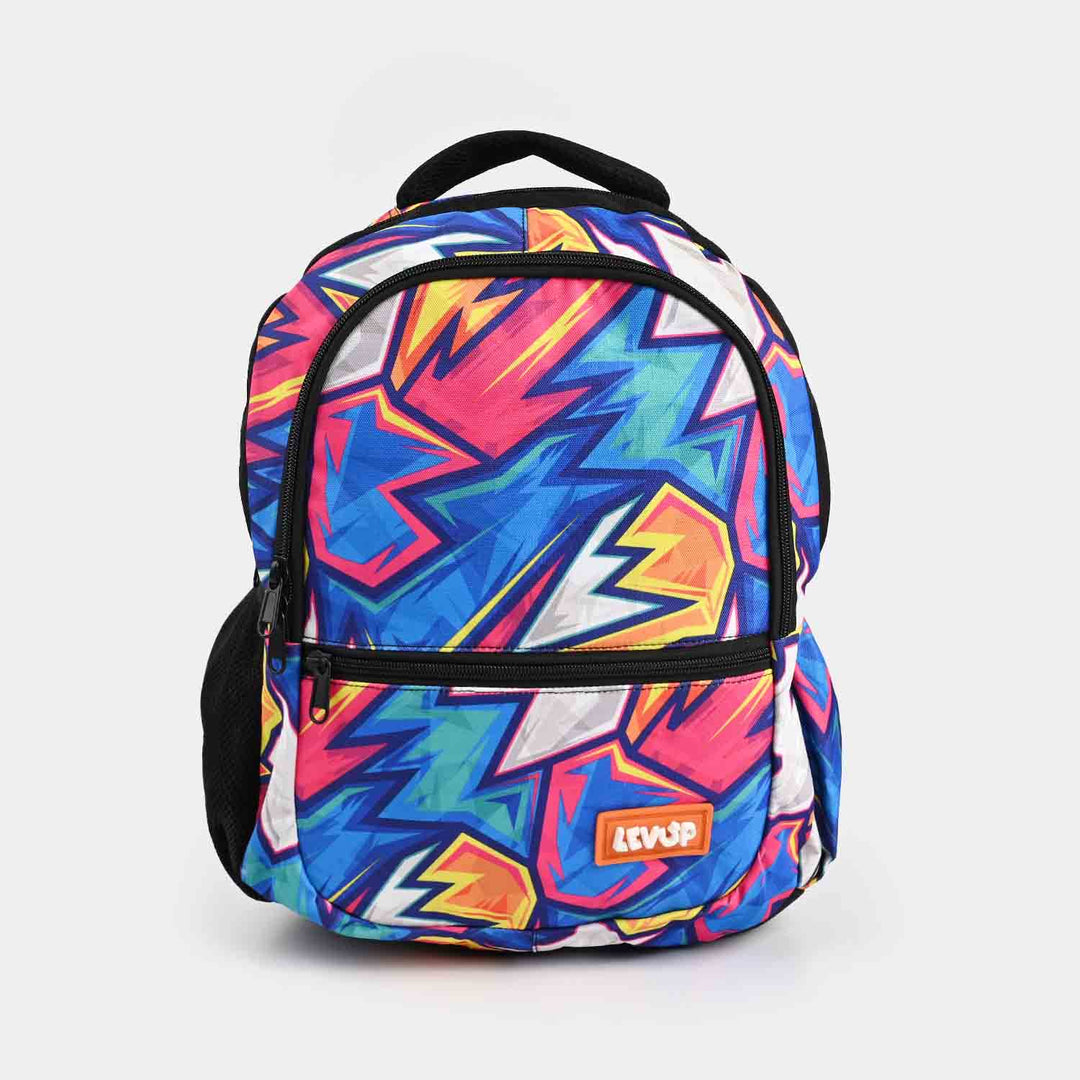 LEVUP GEOMETRICAL SCHOOL BACKPACK FOR CLASS 1-4