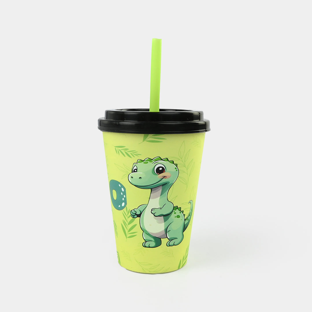 Sipper Cup Lime Yellow-Dino